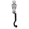 Village Wrought Iron Toy Soldier - Mantel Hook MH-A-260